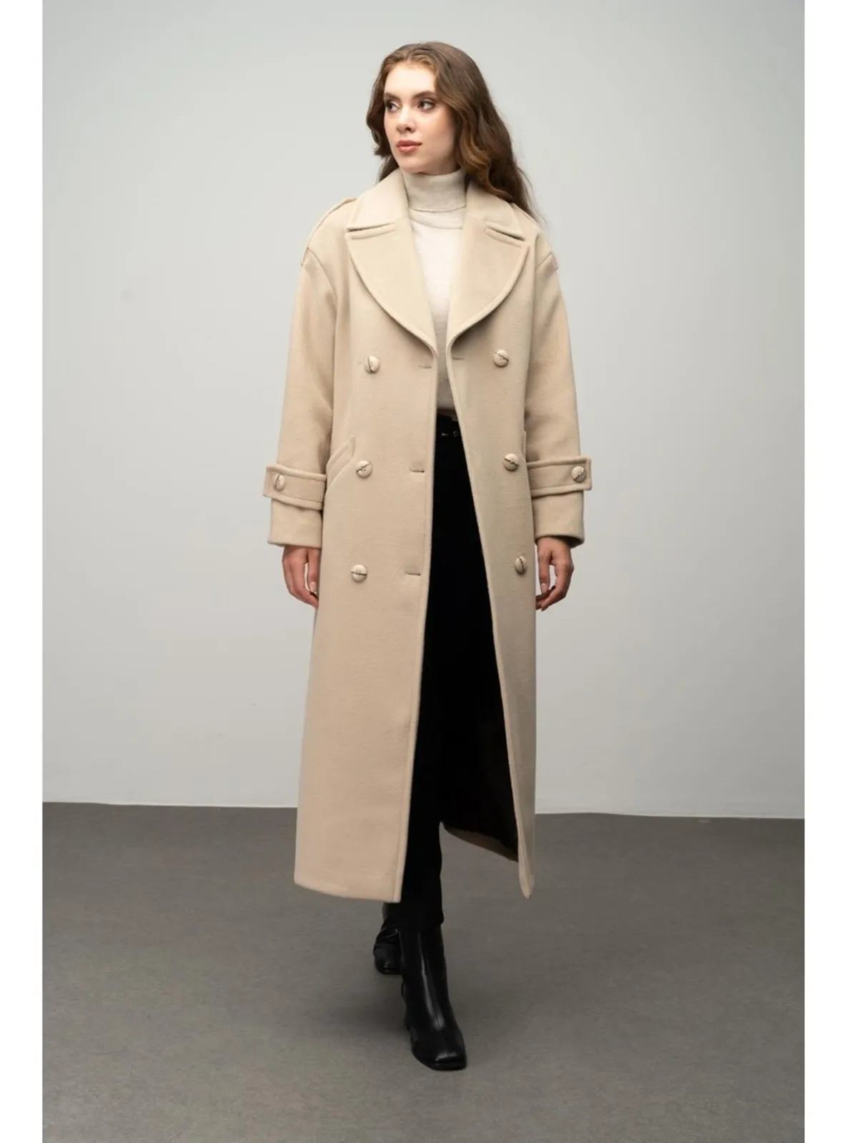 Beige - Coat