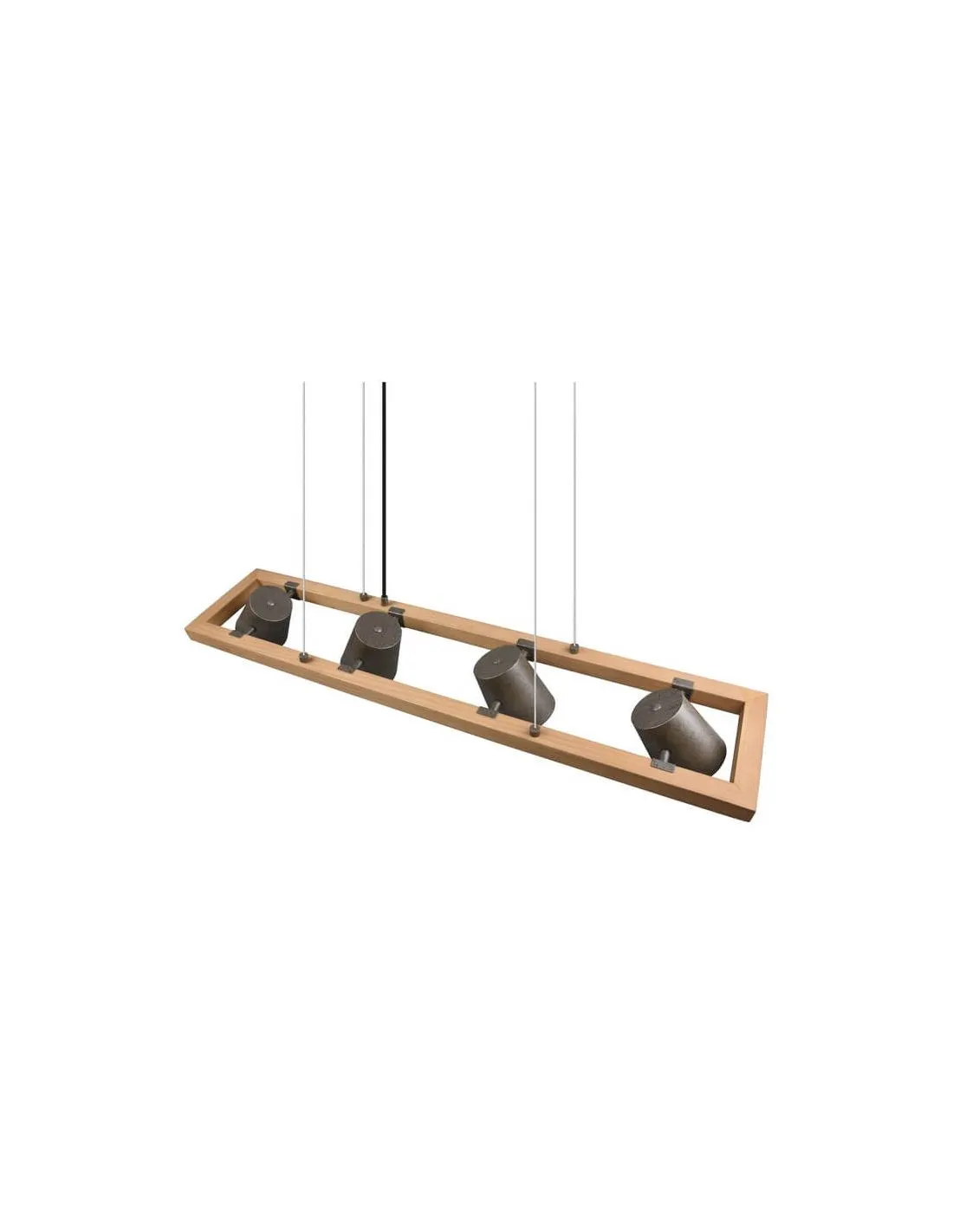 BELL Plafonnier LED hauteur réglable 4 lumières | LéonLeds