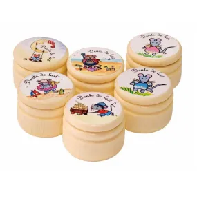 Boîte illustrée pour dents de lait