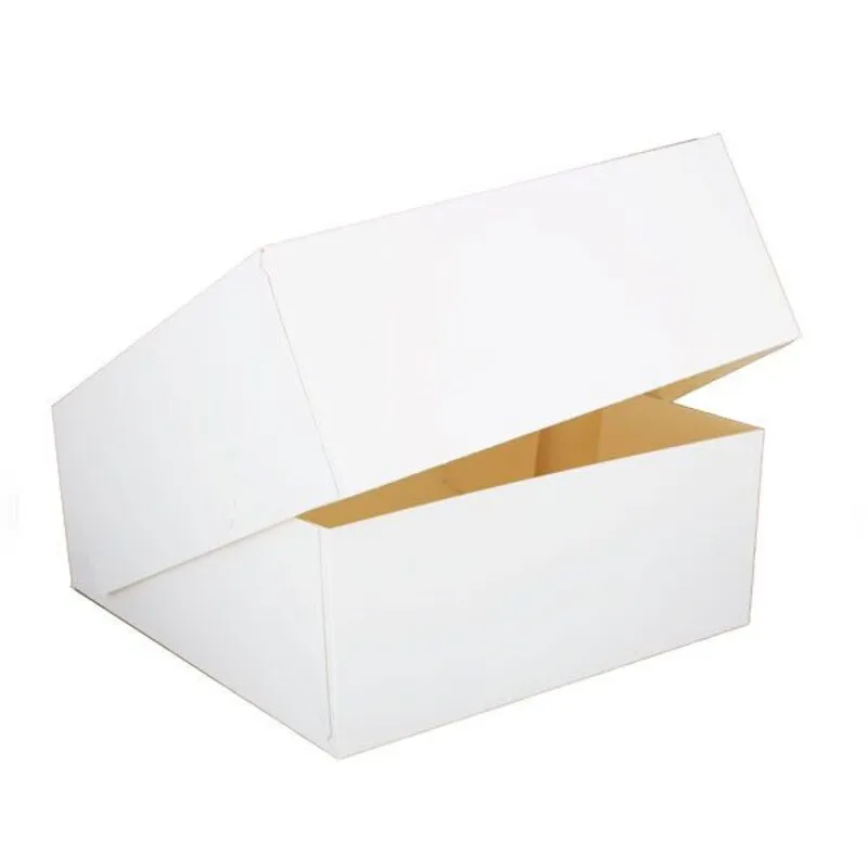 Boîte pâtissière blanche pas cher hauteur 10 cm 