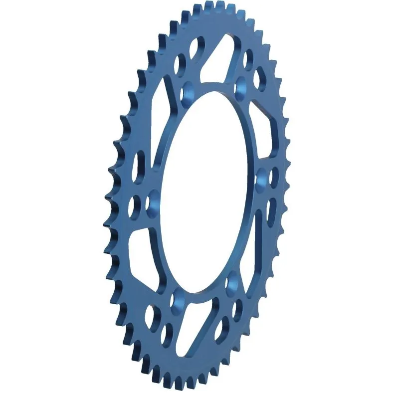 Couronne 49 dents pas 520 bleu pour moto - piecemotoquad.fr