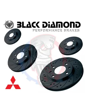 Disques de frein Black diamond pour MITSUBISHI Outlander I 