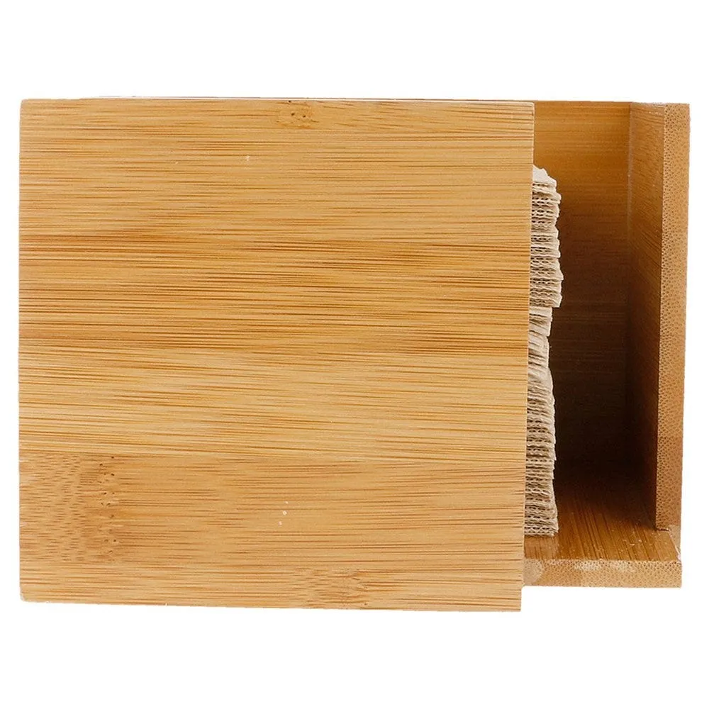 Distributeur de serviettes bambou 13,5x13,5x10cm - par 1