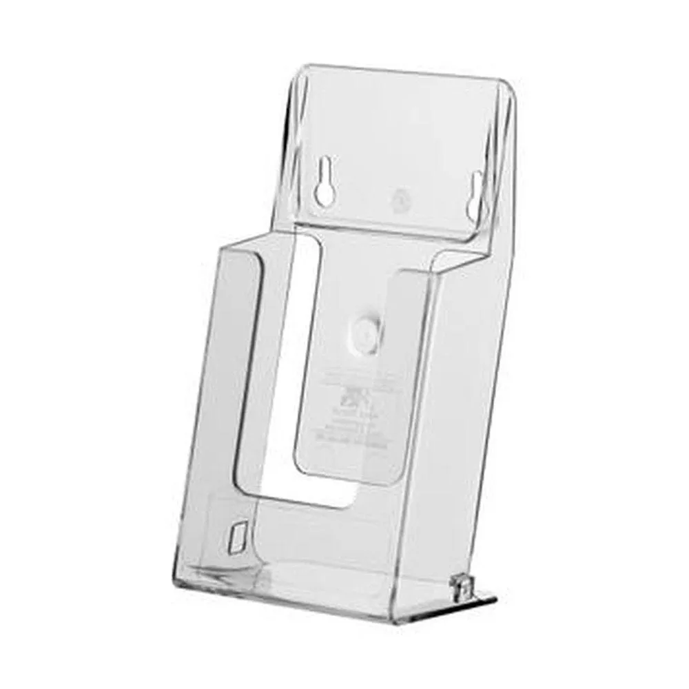 Porte-brochure Apollo format 1/3 A4 orientation portrait transparent