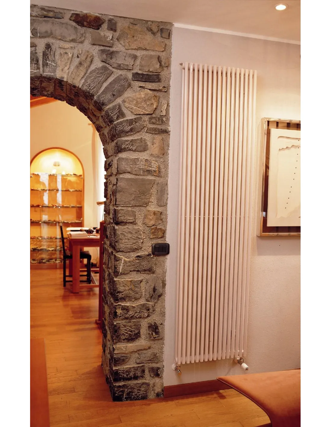 Radiateur eau chaude Kéva vertical double couleur 1089W horizontal 2100 mm / L 299 mm Acova HKD-210-028C