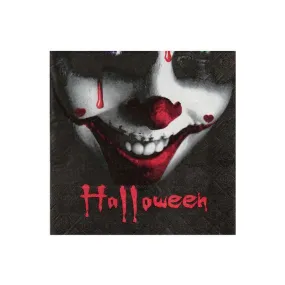 Serviettes Clown Halloween x20