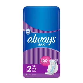 Serviettes x20 maxi long plus