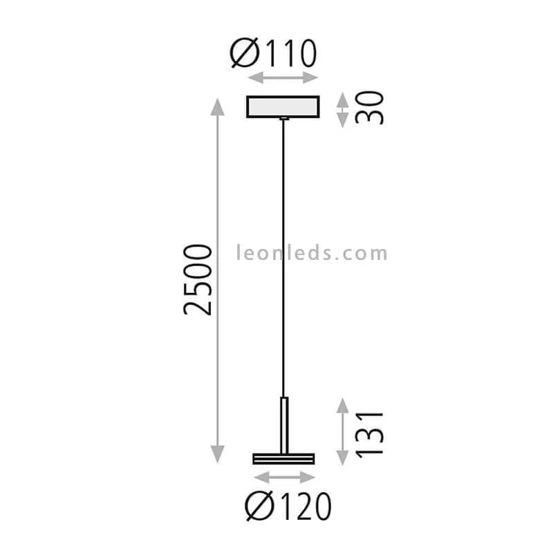 Suspension LED réglable en hauteur Corvus ACB Iluminación | LeonLeds.com