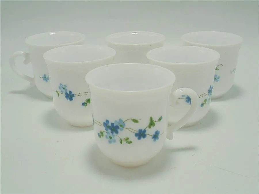 Série de 6 tasses Myosotis