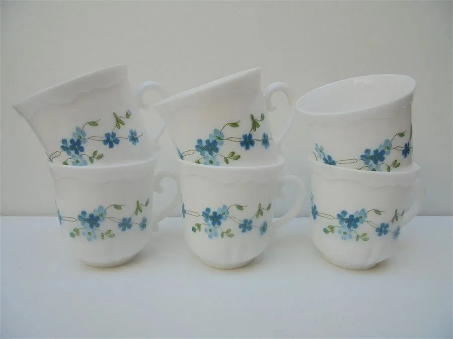 Série de 6 tasses Myosotis
