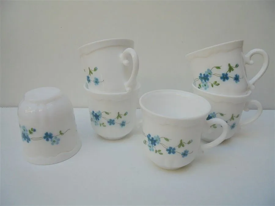 Série de 6 tasses Myosotis